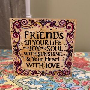 Wooden Natural Life Friendship Decoration